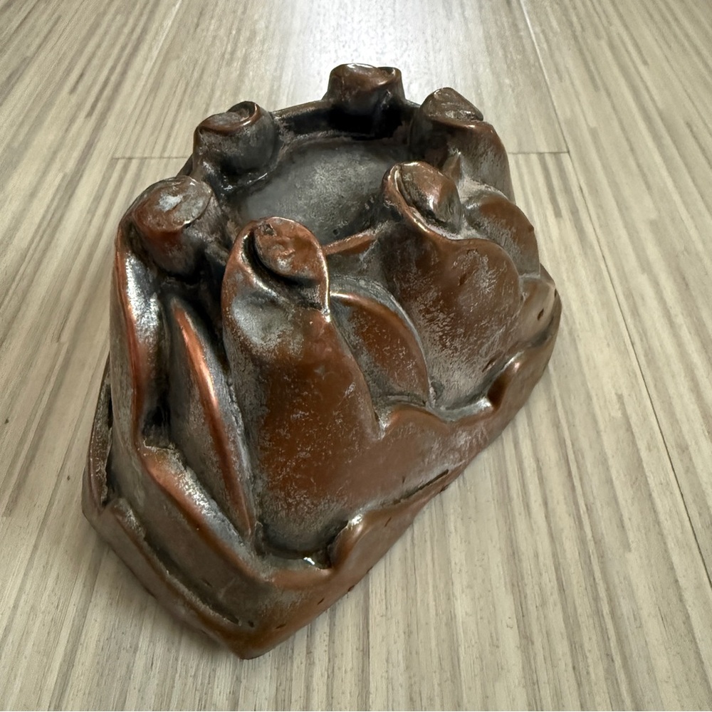 Unique Vintage Copper Swirled Loaf Pan